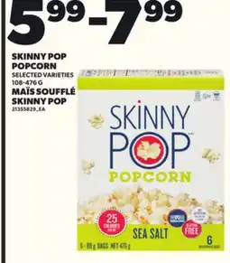 Independent City Market SKINNY POP POPCORN, 108-476 G offer