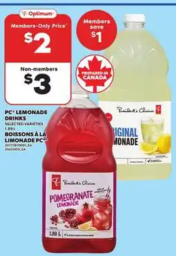 Independent City Market PC LEMONADE DRINKS, 1.89 L offer