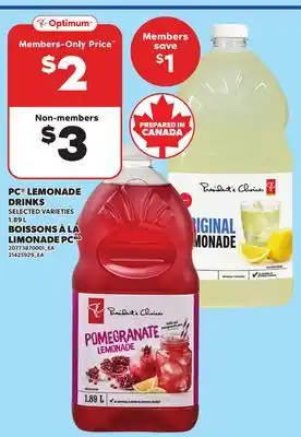 Independent City Market PC LEMONADE DRINKS, 1.89 L offer