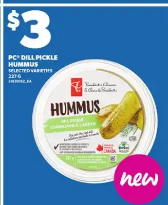 Independent City Market PC DILL PICKLE HUMMUS, 227 G offer