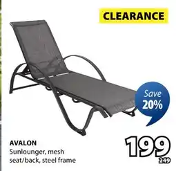JYSK AVALON Sunlounger offer