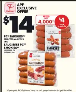 Independent City Market PC SMOKIES , 1 KG offer