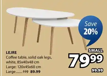JYSK LEJRE Coffee table Small offer