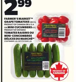 Independent City Market FARMER'S MARKET GRAPE TOMATOES, 283 G OR MINI CUCUMBERS, 6'S offer