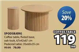 JYSK SPODSBJERG Coffee table offer