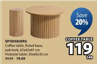 JYSK SPODSBJERG Coffee table offer