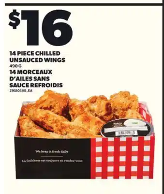 Independent City Market 14 PIECE CHILLED UNSAUCED WINGS, 490 G offer