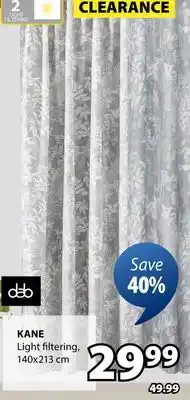 JYSK KANE Light filtering offer