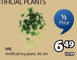 JYSK IVE Artificial ivy plant offer