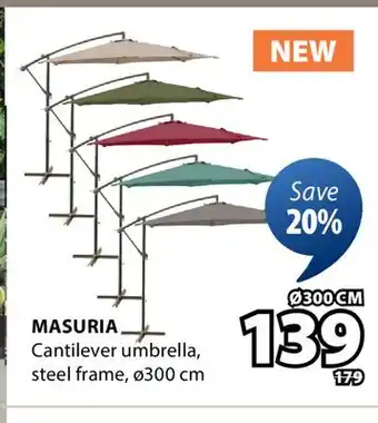 JYSK MASURIA Cantilever umbrella offer