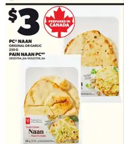 Independent City Market PC NAAN ORIGINAL OR GARLIC, 250 G offer