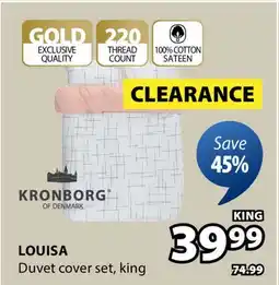 JYSK LOUISA Duvet cover set, king offer