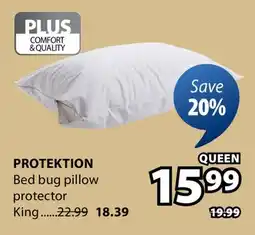 JYSK PROTEKTION Bed bug pillow protector offer
