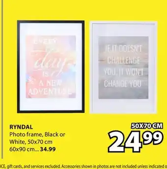 JYSK RYNDAL Photo frame offer