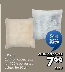 JYSK SMYLE Cushion cover, faux fur offer
