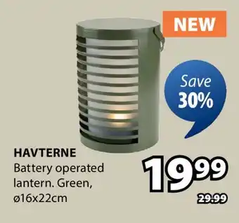 JYSK HAVTERNE Battery offer
