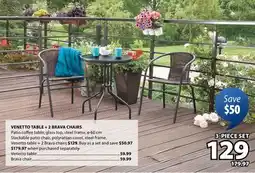 JYSK VENETTO TABLE + 2 BRAVA CHAIRS Patio coffee table offer
