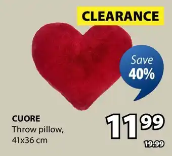 JYSK CUORE Throw pillow offer