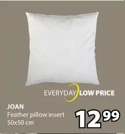 JYSK JOAN Feather pillow insert offer