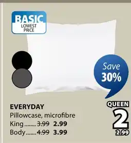 JYSK EVERYDAY Pillowcase, microfibre offer