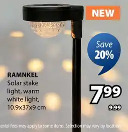 JYSK RAMNKEL Solar stake light offer