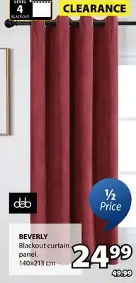 JYSK BEVERLY Blackout curtain panel offer