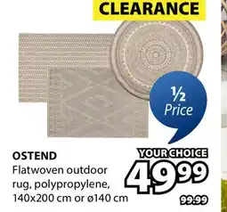 JYSK OSTEND Flatwoven outdoor rug offer