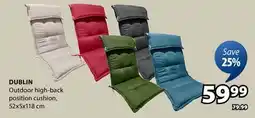 JYSK DUBLIN Outdoor high-back position cushion offer