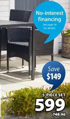 JYSK MADERUP 150 CM RABLE + 4 AIDT/HATTEN CHAIRS offer
