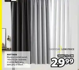 JYSK MATTHEW Blackout curtain panel 140x213 cm offer