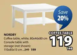 JYSK NORDBY Coffee table offer
