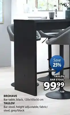 JYSK BROHAVE Bar table offer