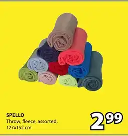 JYSK SPELLO Throw, fleece offer