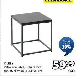 JYSK OLEBY Patio side table offer