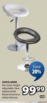 JYSK HORSLUNDE Bar stool offer
