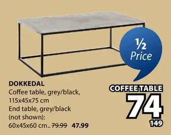 JYSK DOKKEDAL Coffee table offer