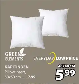 JYSK KARITINDEN Pillow insert offer