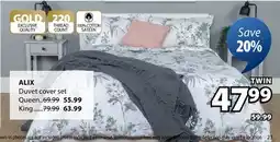 JYSK ALIX Duvet cover set Twin offer
