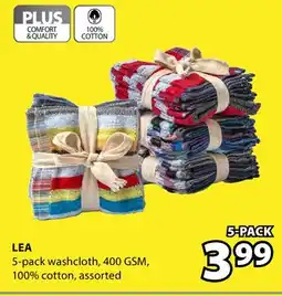 JYSK LEA 5 - pack washcloth offer