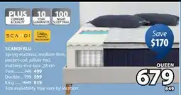 JYSK SCANDI BLU Spring mattress offer