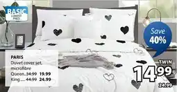 JYSK PARIS Duvet cover set microfibre offer