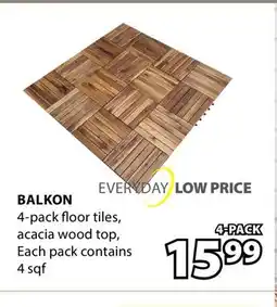 JYSK BALKON 4-pack floor tiles offer