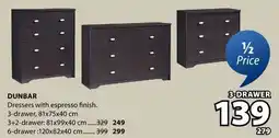 JYSK DUNBAR Dressers offer