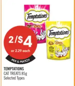 Shoppers Drug Mart TEMPTATIONS CAT TREATS offer