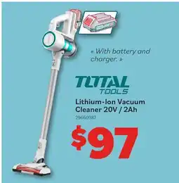 Matériaux Pont Masson Lithium-Ion vacuum cleaner 20V / 2Ah (with battery and charger) offer