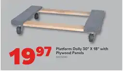 Matériaux Pont Masson Platform Dolly 30 x 18 with Plywood Panels offer