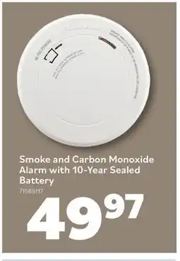 Matériaux Pont Masson Smoke and Carbon Monoxide Alarm with 10-Year Sealed Battery offer