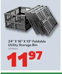 Matériaux Pont Masson 24x16x13 foldable utility storage bin offer
