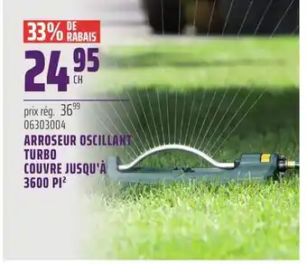 Gagnon - La Grande Quincaillerie ARROSEUR OSCILLANT TURBO COUVRE JUSQU'À 3600 PI² MELNOR offer