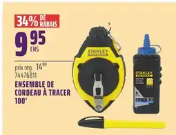 Gagnon - La Grande Quincaillerie ENSEMBLE DE CORDEAU À TRACER 100' STANLEY offer